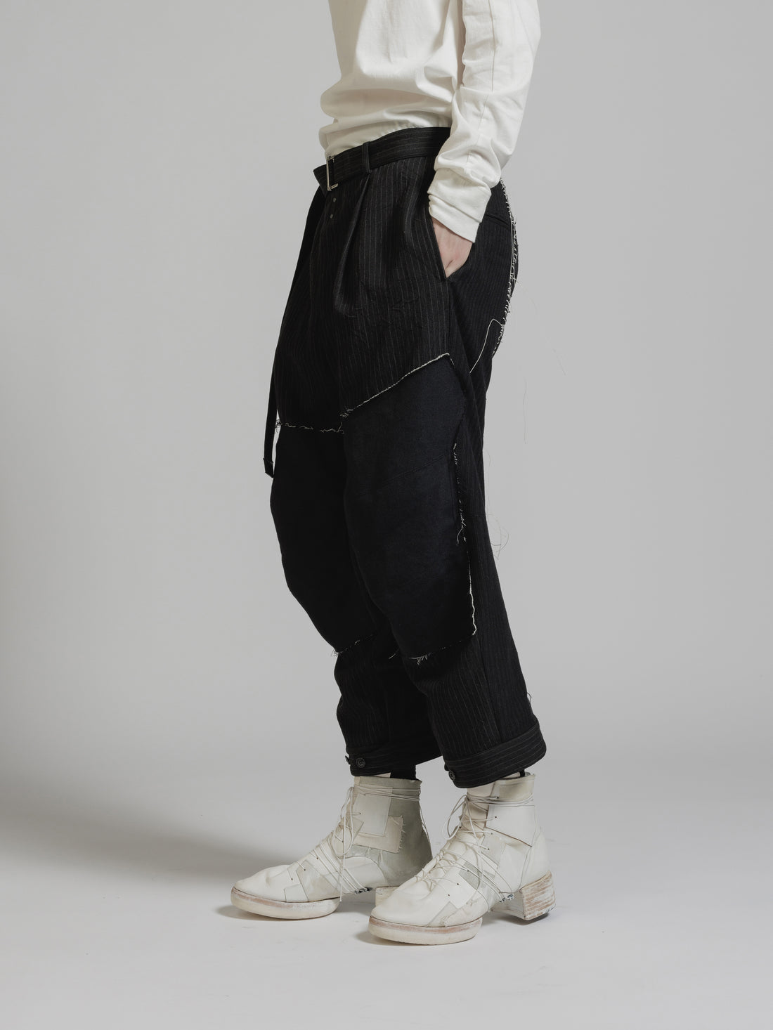 FRAGMENT WIDE CROPPED TROUSERS