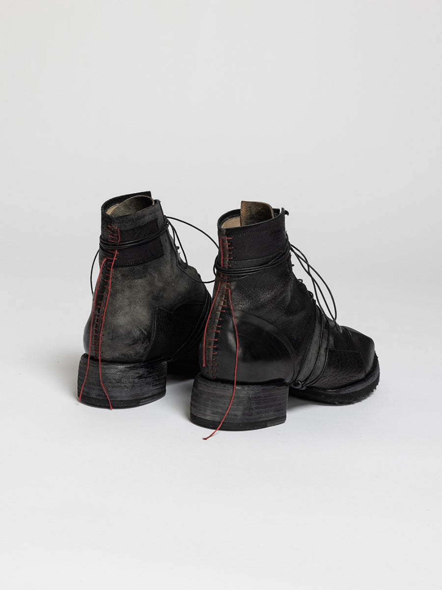 PATCHED BOOTS (RED STITCHED)